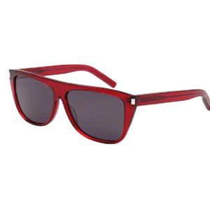 Rare Flat Top Saint Laurent Red SL 1 006 Sunglasses Kardashian